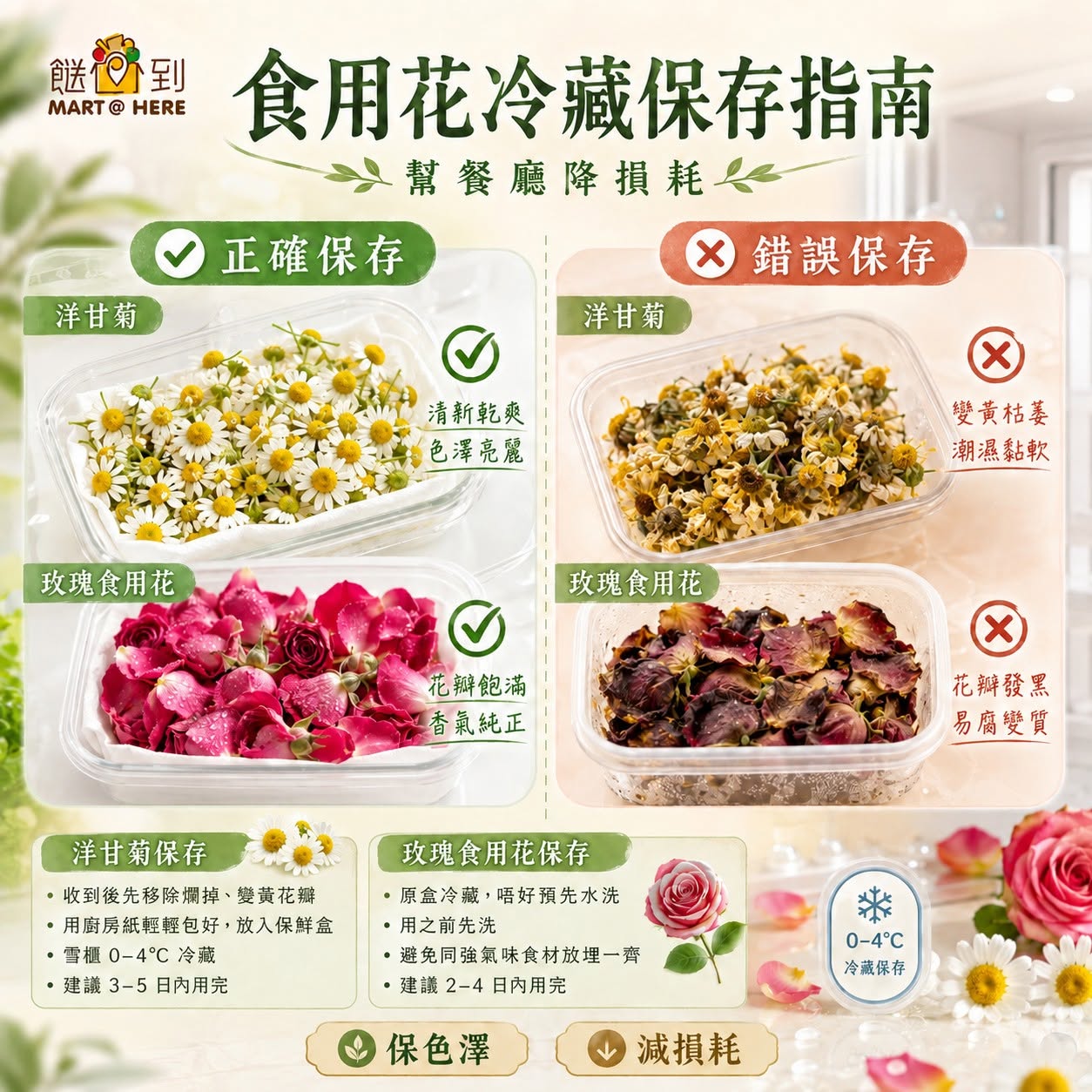食用花保存